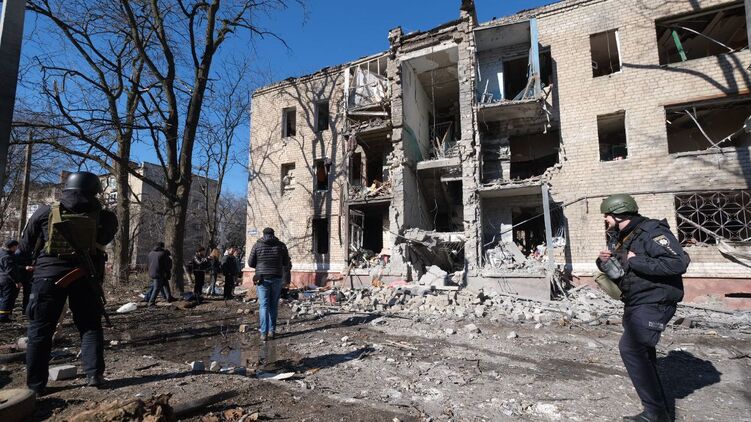 Последствия удара по Краматорску 14 марта
