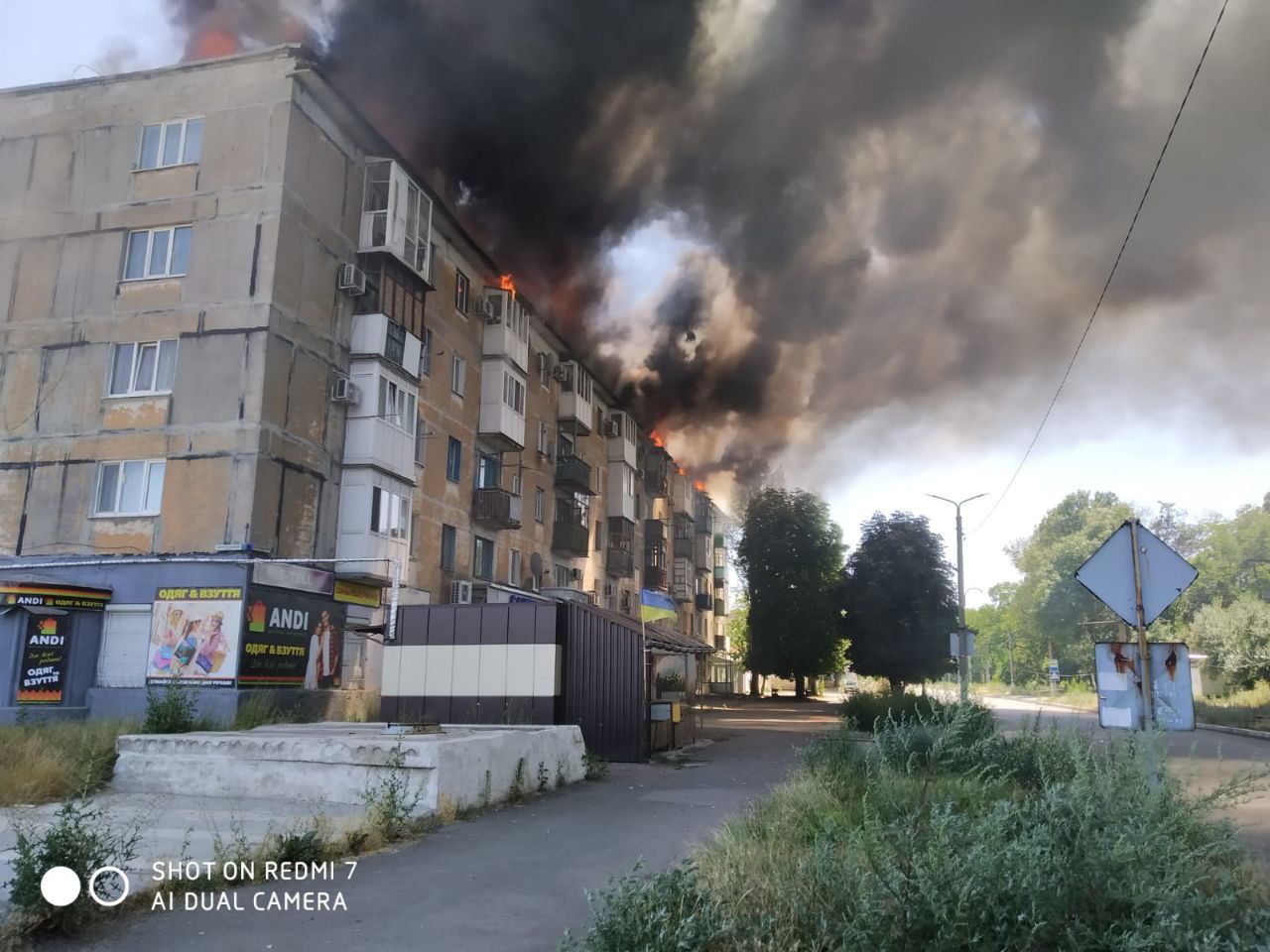 Последствия обстрела Авдеевки