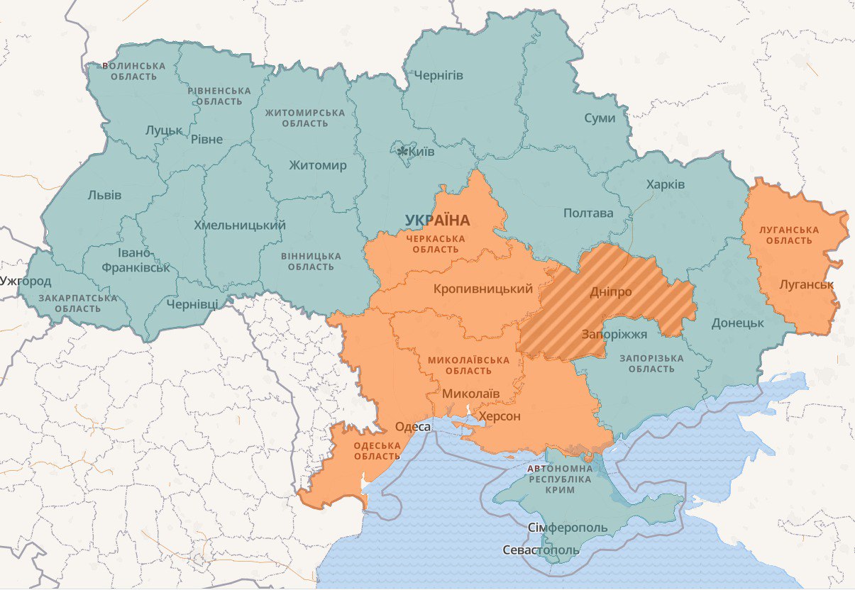 Карта тревог