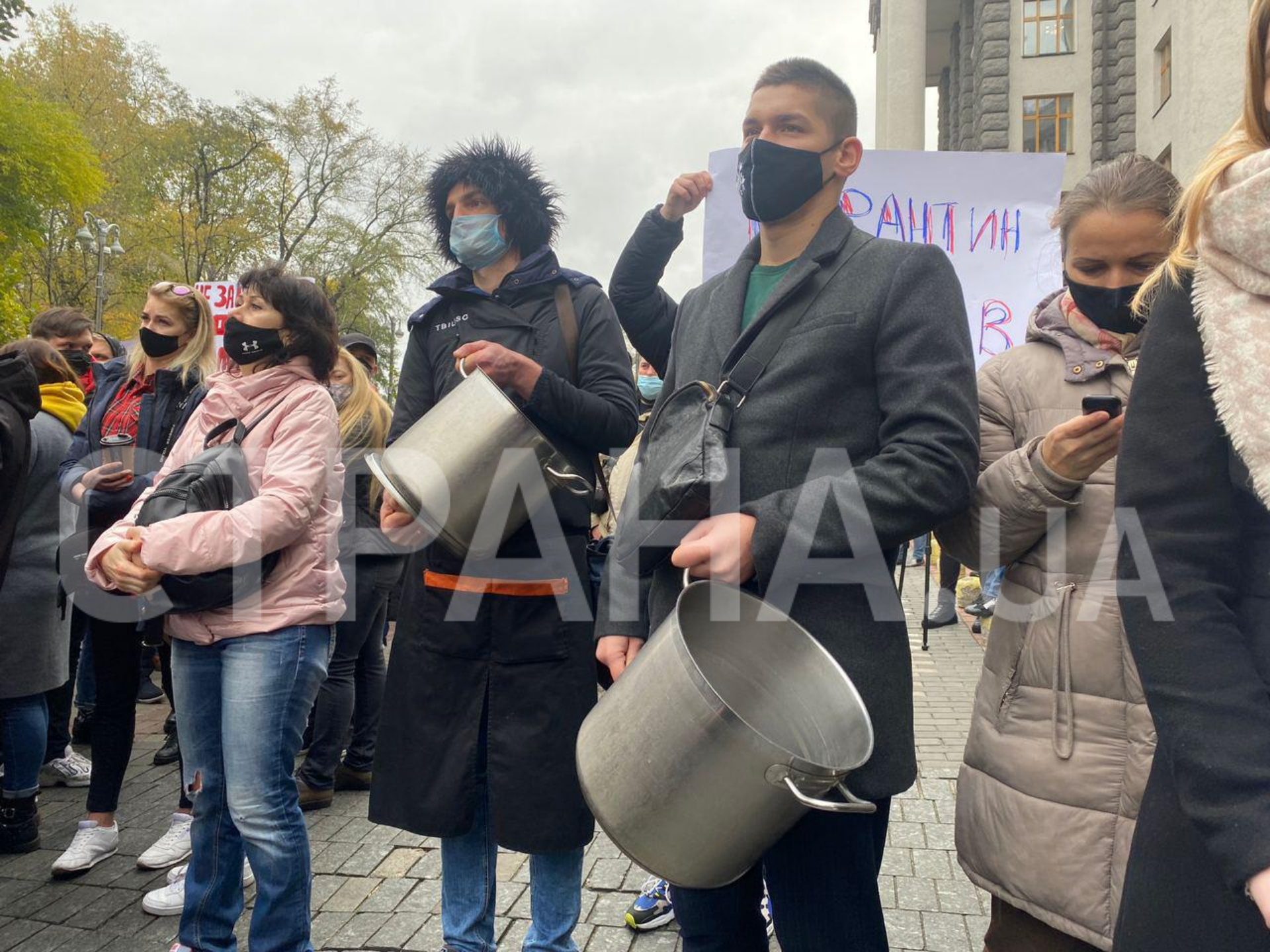 Митинг ресторанов против карантина выходного дня