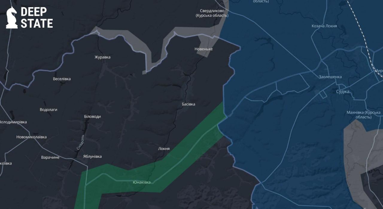 Карта бойових дій. Джерело - Телеграм